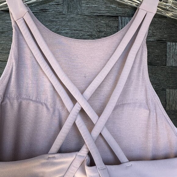 lululemon Energy High-Neck Longline Bra, Lavender, Sz 8 - Picture 3 of 4